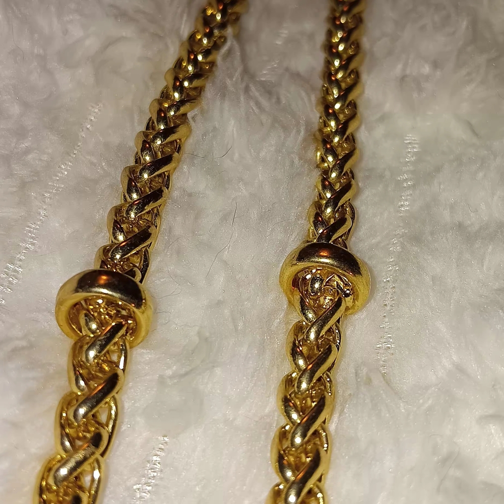 Source Unknown Twisted Gold Necklace - image 5